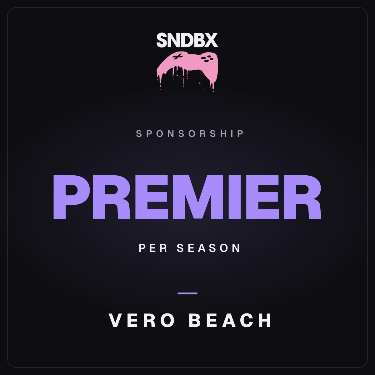 Premier Sponsorship - SNDBX Vero Beach